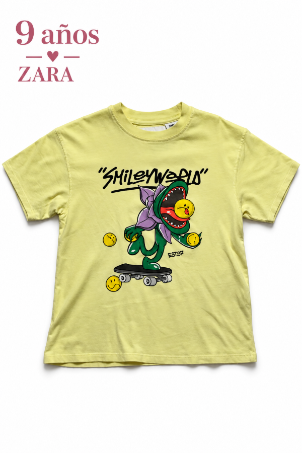 Producto - Remera Plantas vs Zombies Zara  9 años - 0