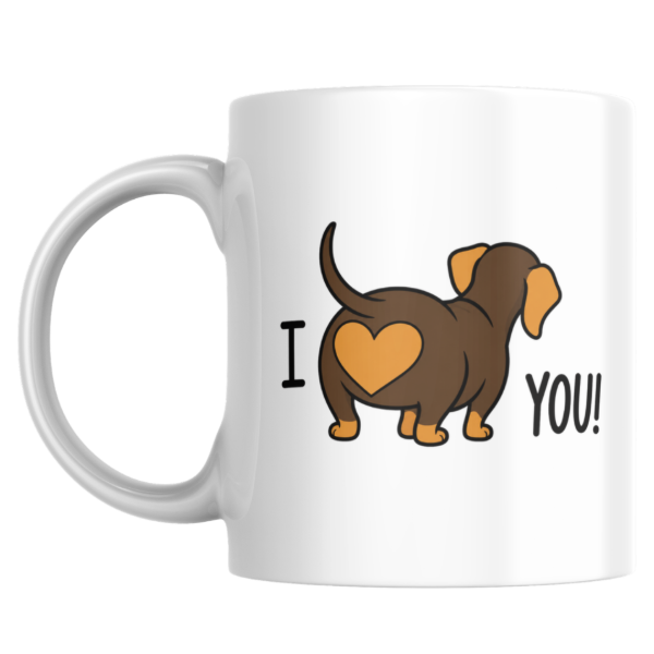 Producto - Taza - i love you (perro salchicha) - 0
