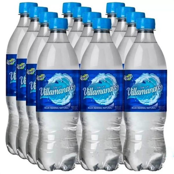 Producto - Agua Mineral Natural Villamanaos 600cc Pack X 12