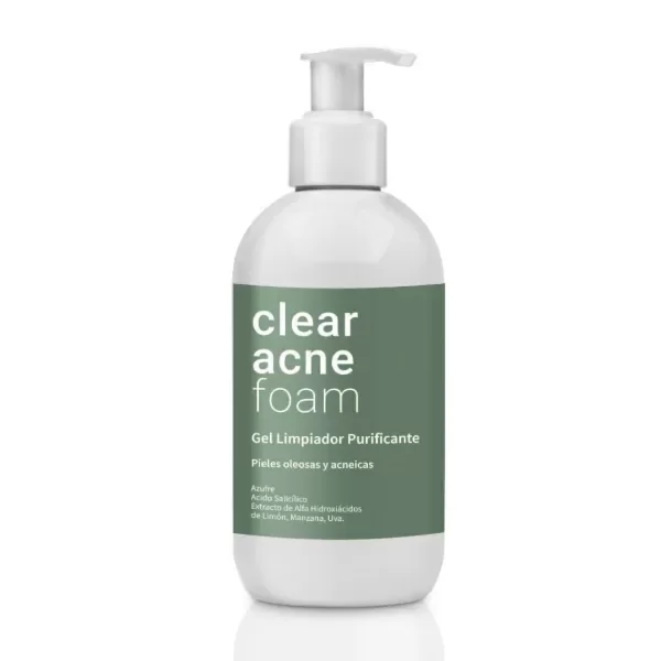 Producto - CLEAR ACNE FOAM 250 ML gel higiene acne NIZA CIENTIFICA