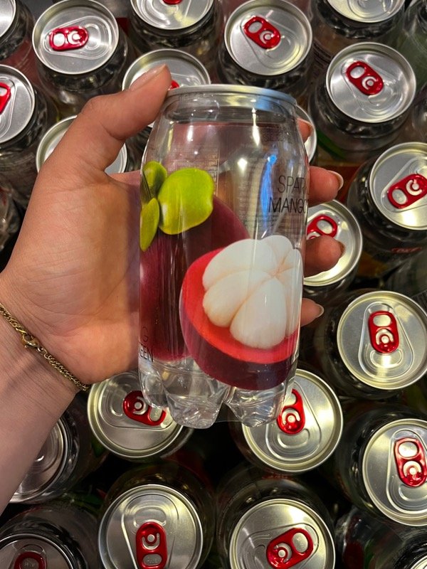 Producto - Lata Agua Gasificada- Sabor Mangostán