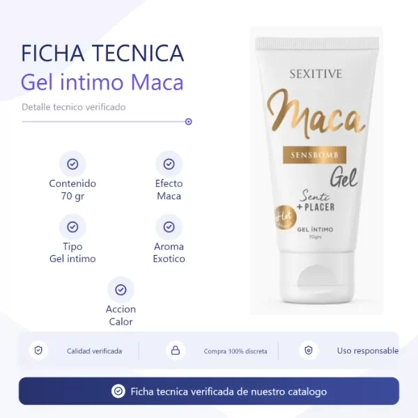 Producto - SensBomb Lub (maca) - 2