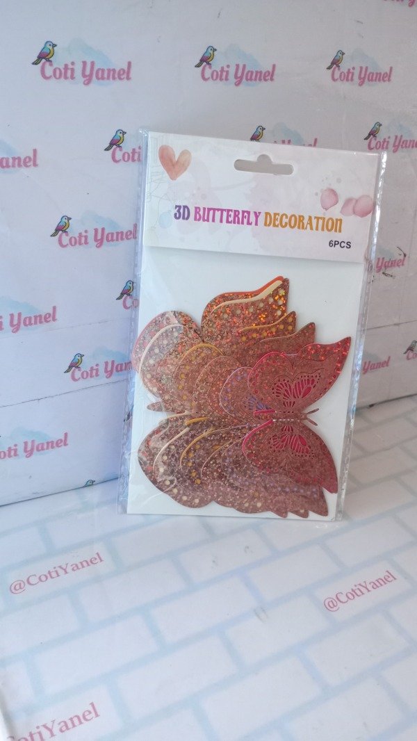 Producto - Mariposas holograficas x12 unidades - 3