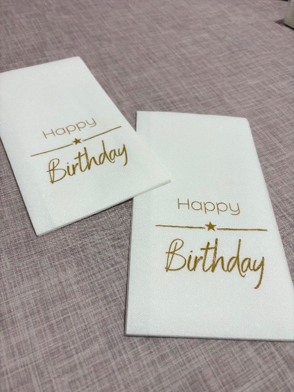 Producto - Servilletas Happy  Birthday dorado