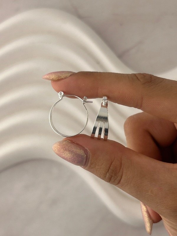 Producto - ARGOLLAS DE PLATA LÍNEAS 1073