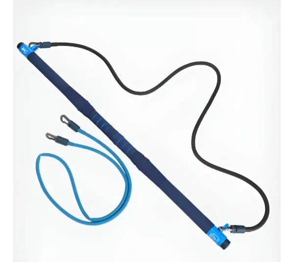 Producto - Barra De Entrenamiento Con Bandas De Resistencia Yoga/pilate - Azul