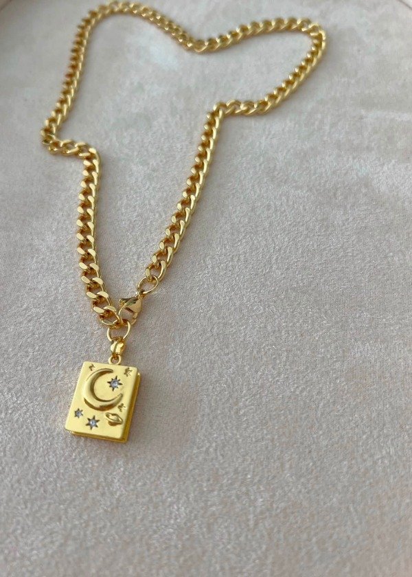 Producto - Collar Relicario Luna - 2