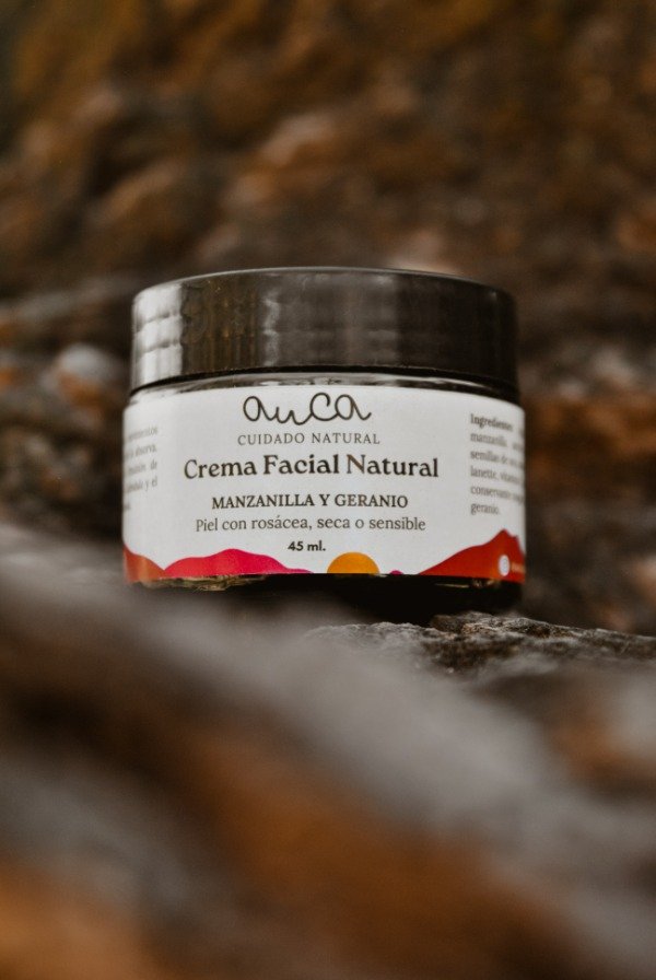 Producto - Crema piel sensible, con rosácea o seca Manzanilla, Geranio y Caléndula