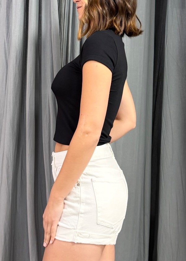 Producto - Short Dobladillo Ecru - 1
