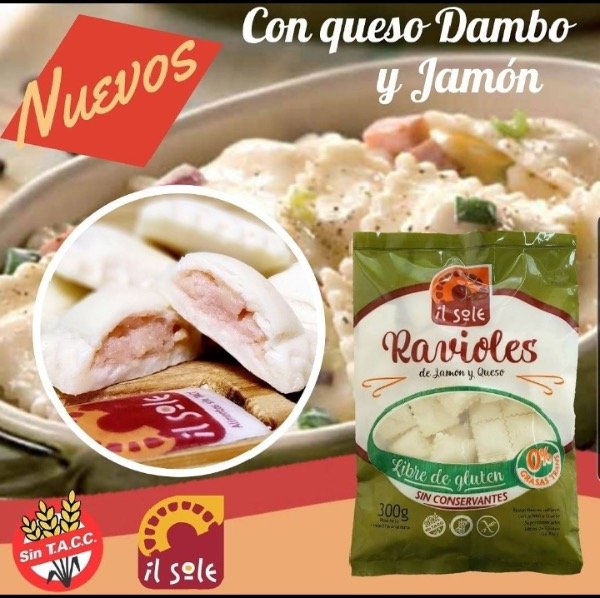 Producto - RAVIOLES JAMÓN Y QUESO