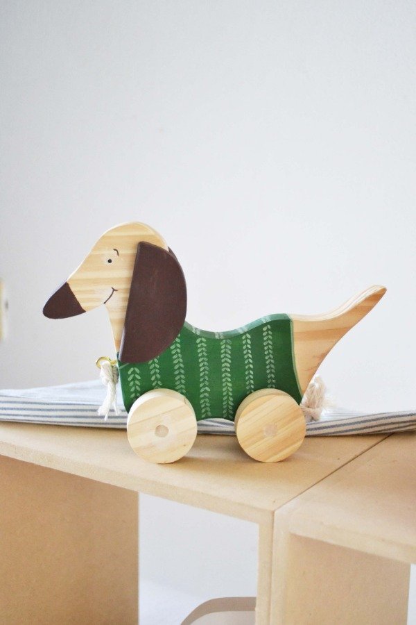 Producto - Perro Salchicha Ponchito Tejido