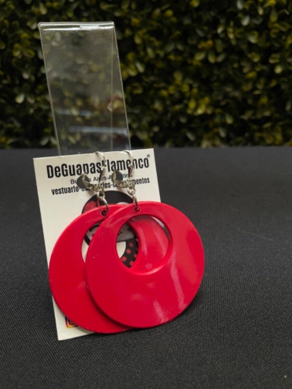 Producto - Aros argolla mediano rojo