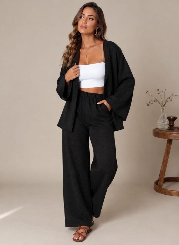 Producto - Conjunto de Lino con Saco - 1
