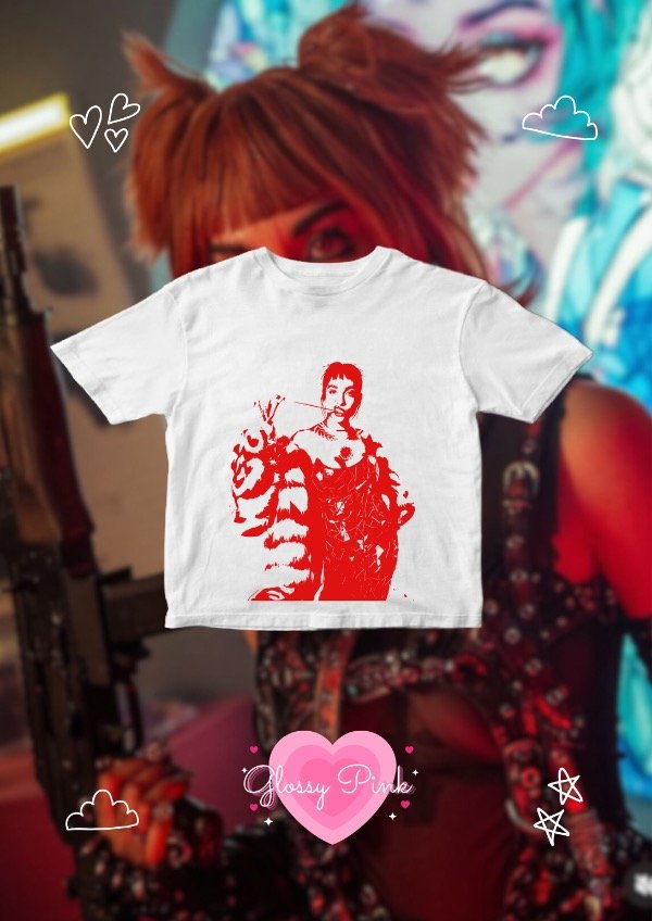 Producto - Baby Tee Maria Becerra Red - DTF