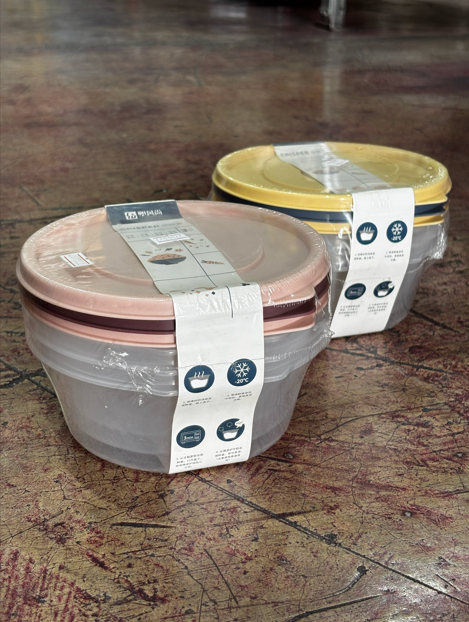 Producto - Tupper x3 Apto microondas (10,5 cm diámetro)