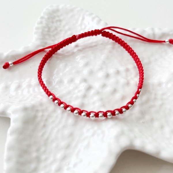 Producto - Tejida Roja Bolitas Importada