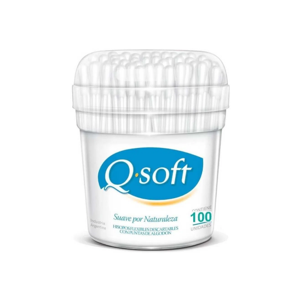 Producto - Hisopos Q-soft Pote x 100 uni