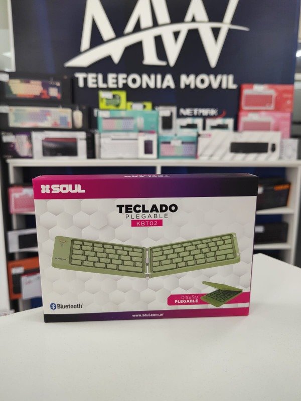 Producto - Teclado BT Plegable 28x9x0.6cm Soul PER-KBT02