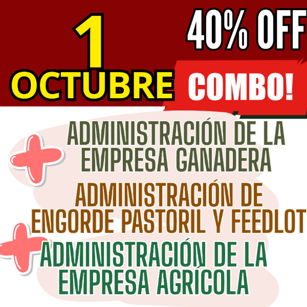 Producto - COMBO 3 CURSOS: Admin Ganadera + Engorde Pastoril y Feedlot + Admin Agrícola - 0