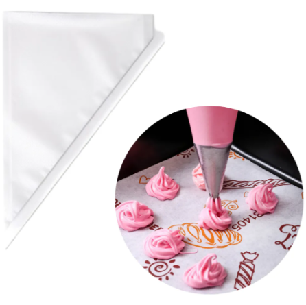 Producto - Manga Pastelera Descartable 34.5x22 Color Blanco - Pack De 100 Unidades