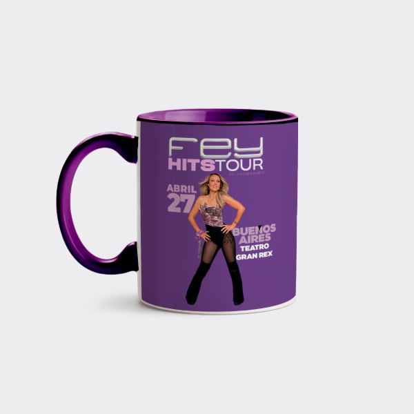 Producto - Taza Fey Hits Tour Gran Rex Buenos Aires Ceramica Mango de color - 0