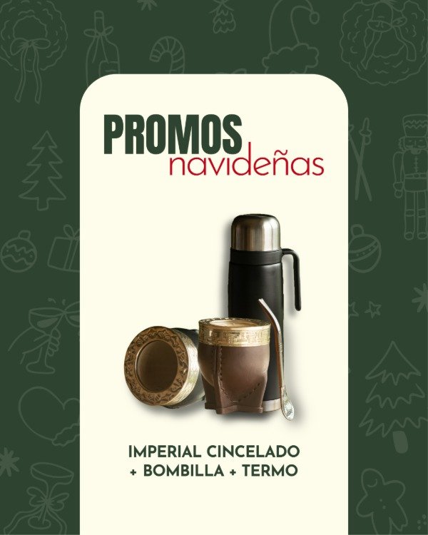 Producto - Mate Imperial + Termo + Bombilla.