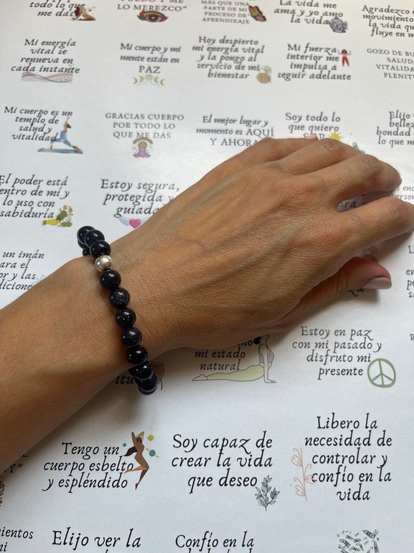 Producto - Pulsera de piedras LLUVIA DE ESTRELLAS con  plata 925