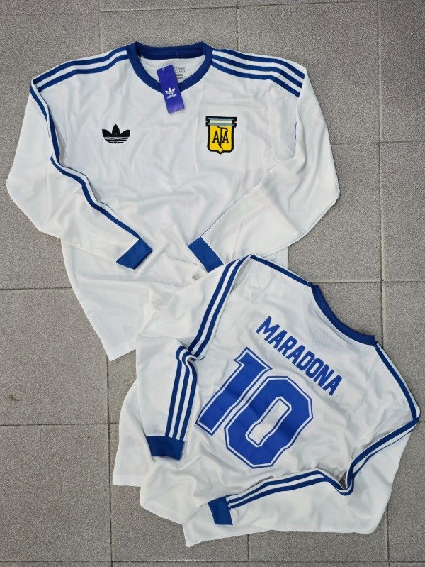 Producto - Camiseta Argentina 1986 Alternativa Retro Mangas Largas