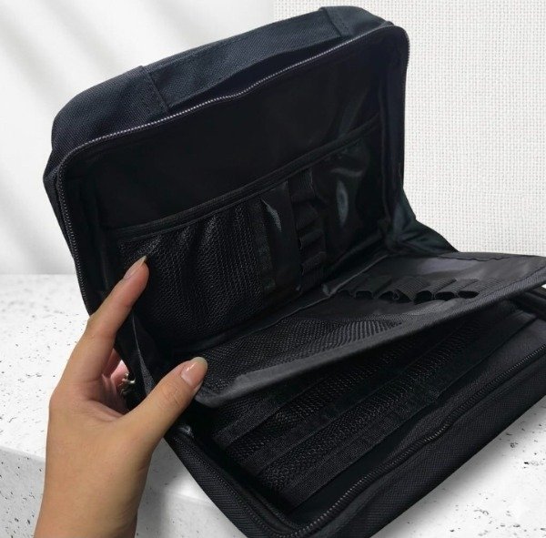 Producto - Cartuchera con bolsillos organizadores y solapa - 5