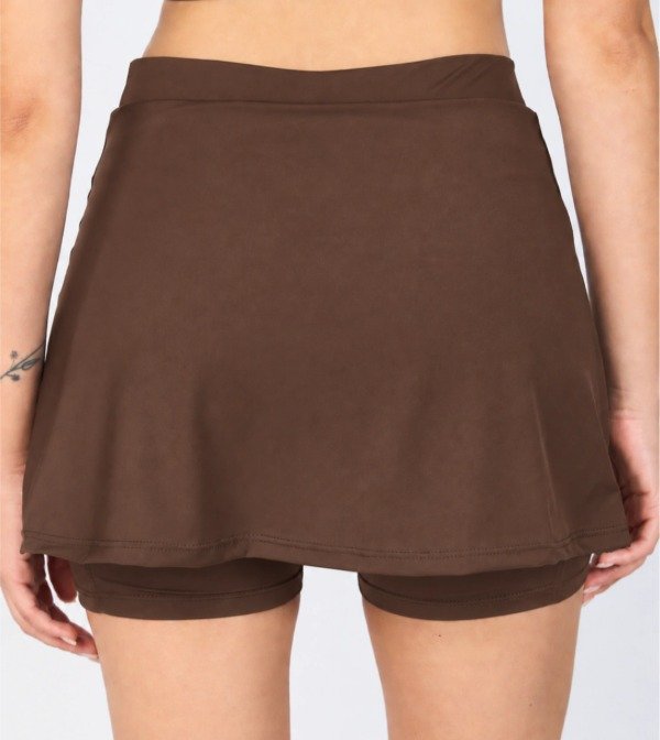 Producto - Pollera con calza Chocolate - 2