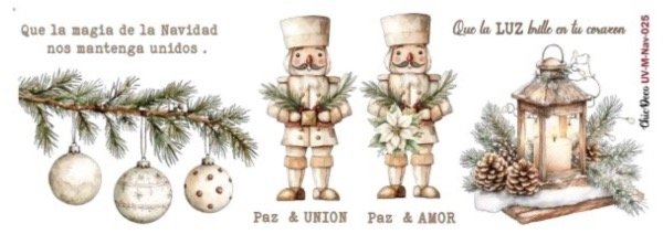Producto - TRANSFER UV 025 - NAVIDAD