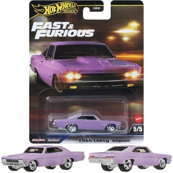 Producto - Hot Wheels Premium Fast and Furious Rapidos y Furiosos 1966 Chevy Impala