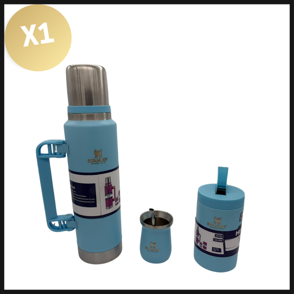Producto - SET TERMO PREMIUM + MATE + YERBERA + BOMBILLA CON LOGO