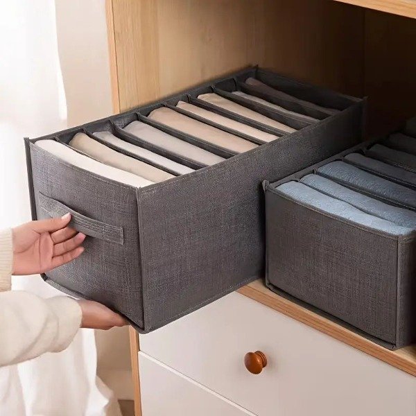 Producto - CANASTO TELA 44x30 - CON DIVISIONES