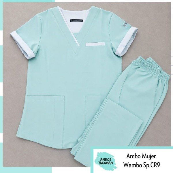 Producto - Ambo Wambo Indigo Spandex (Verde Pastel detalle Gris) - 0