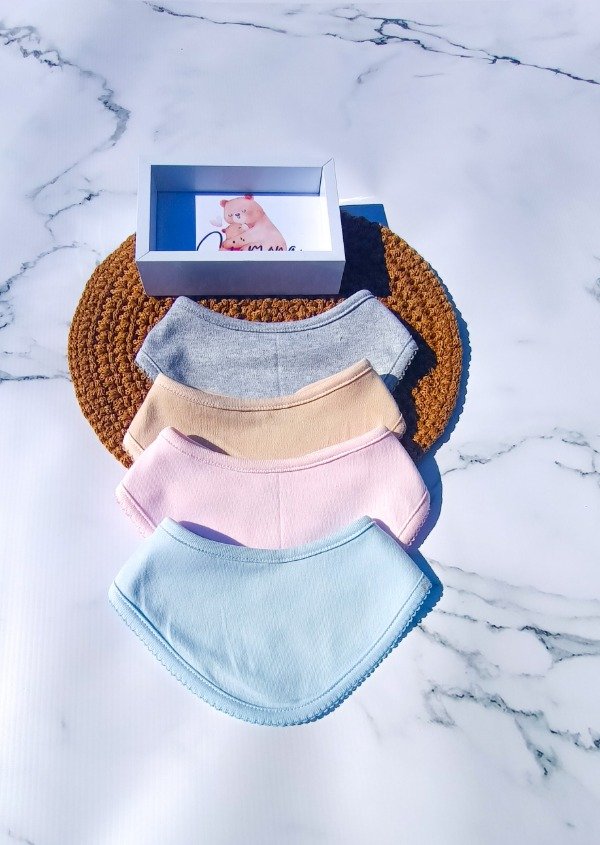 Producto - Babero de algodón con picot