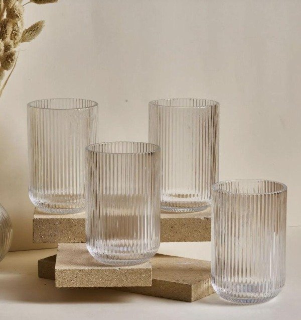 Producto - Vaso alto Aura Clara set x6