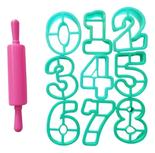 Producto - CORTANTE NUMEROS CON PALITO DE AMASAR STASIO x10u 7105