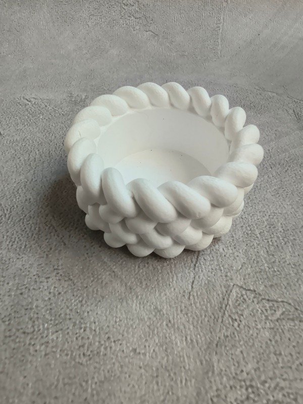 Producto - Cuenco Trenzado de yeso cerámico