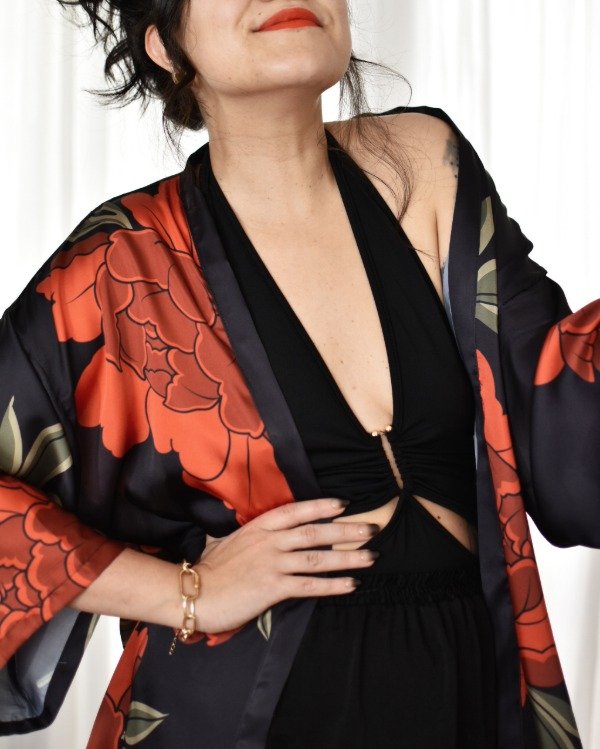 Producto - Kimono peonias