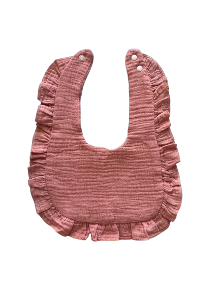 Producto - Baberos para Niñas Muselina Rosa liso
