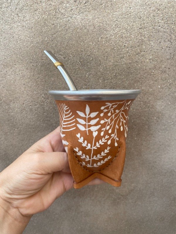 Producto - MATE DE CUERO PINTADO