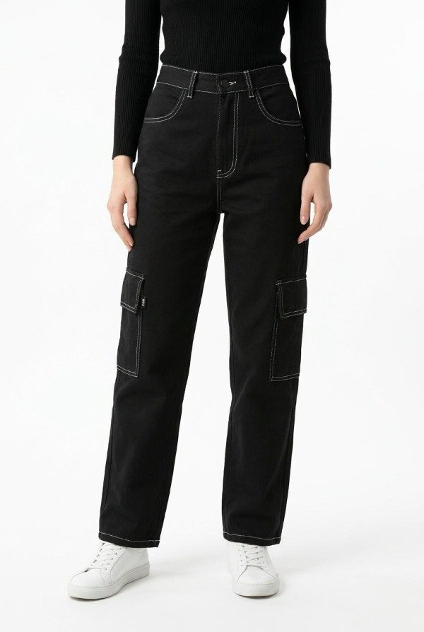 Producto - PANTALON CARGO DAMA SPY LIMITED PLUTONIO NEGRO - 0