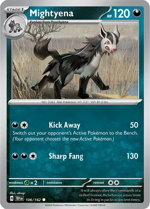Producto - Mightyena - 106/162 - Temporal Forces