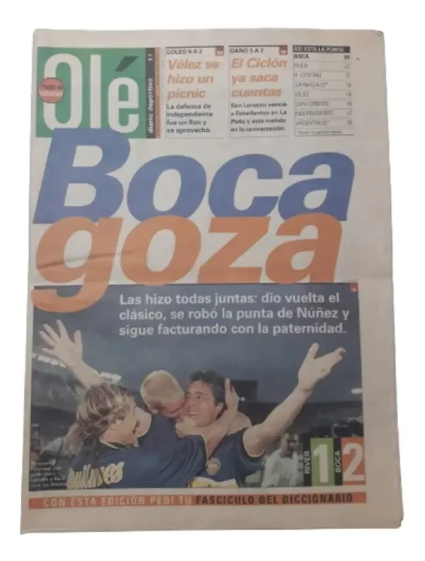 Producto - Diario Ole Maradona Y Toresani Juntos 26/10/1997 (usado)