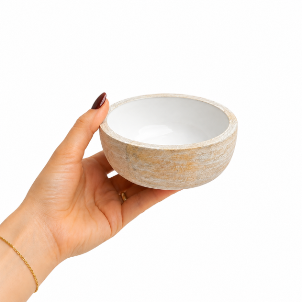 Producto - CUENCO MADERA DE MANGO Y ENAMEL ALBA - 1