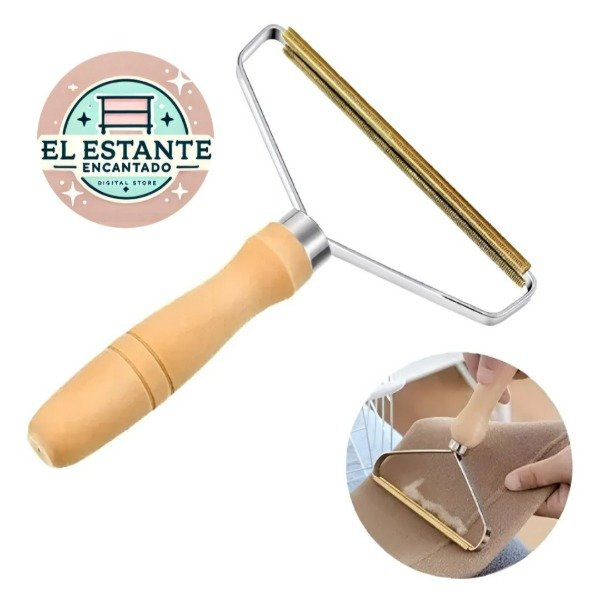 Producto - Rodillo Quita Pelusas Mango Madera