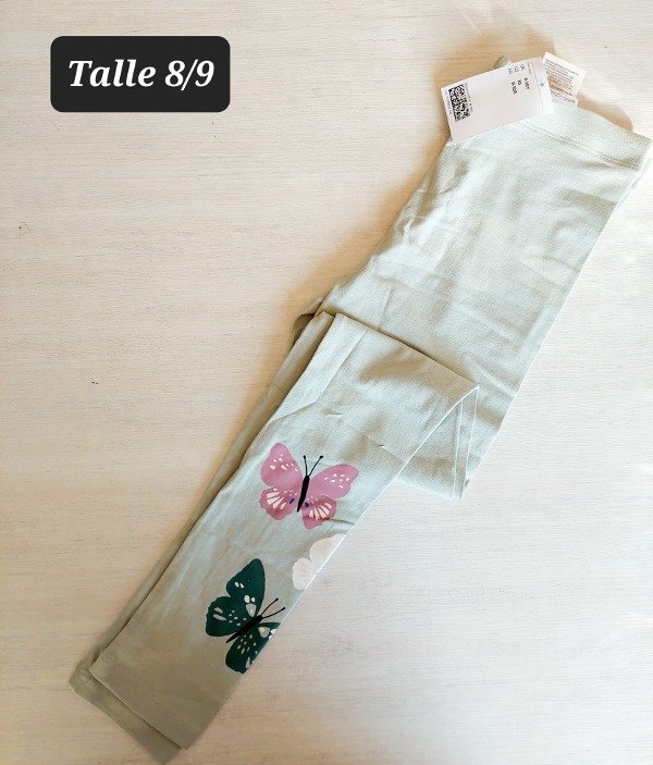 Calza HyM talla 8/9 mariposas