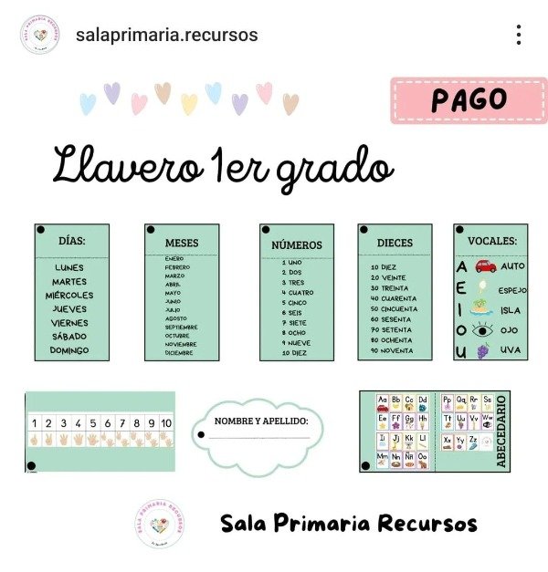 Producto - Llavero 1er grado