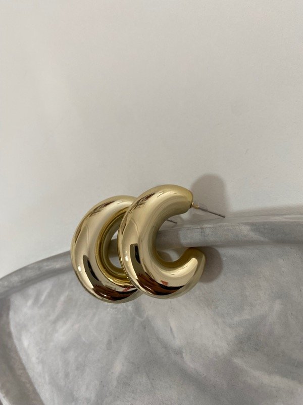 Producto - Aros Hoop dorado